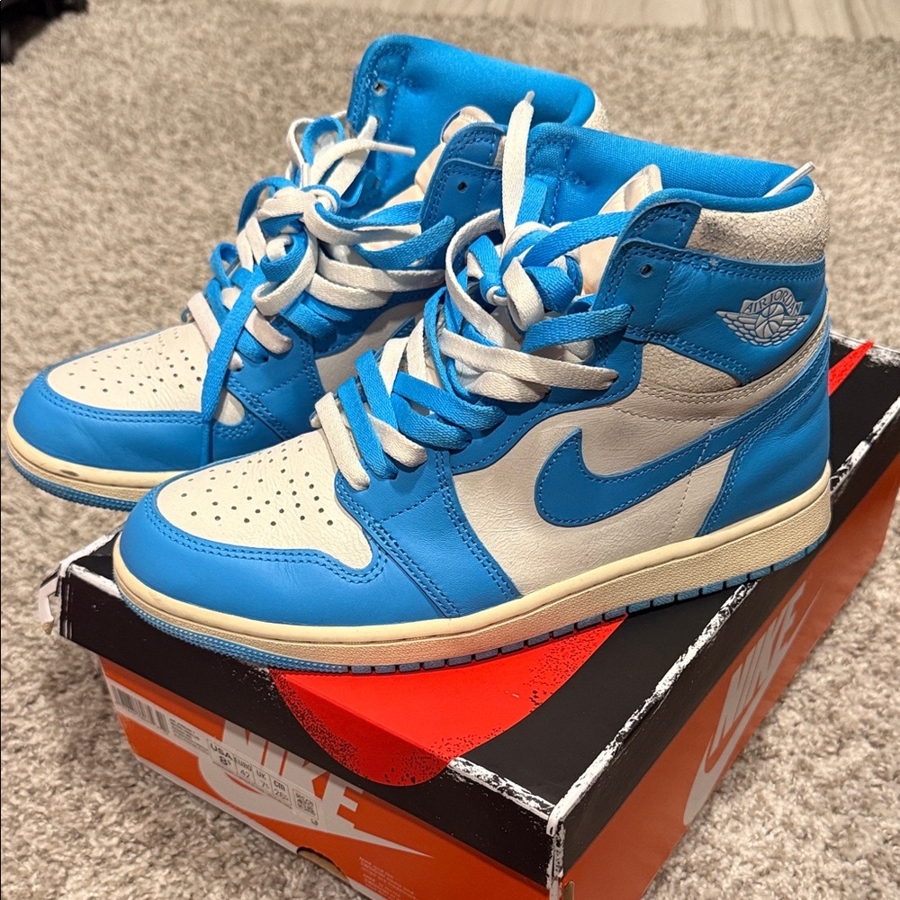 Nike Sky Blue and White High-Tops